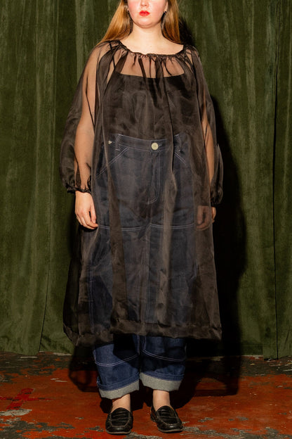 Olive Dress - Black Silk