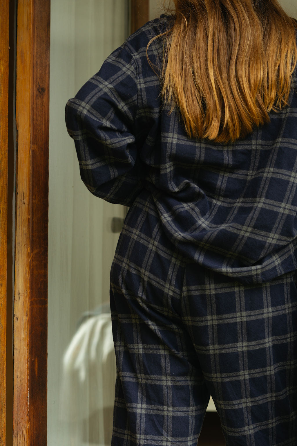 Winter PJs - Blue Plaid Flannel