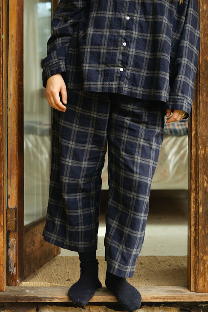 Winter PJs - Blue Plaid Flannel