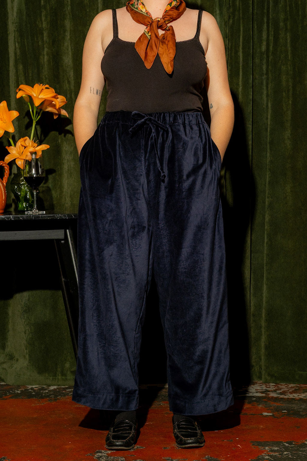 Velvet August Pants - Night Sky