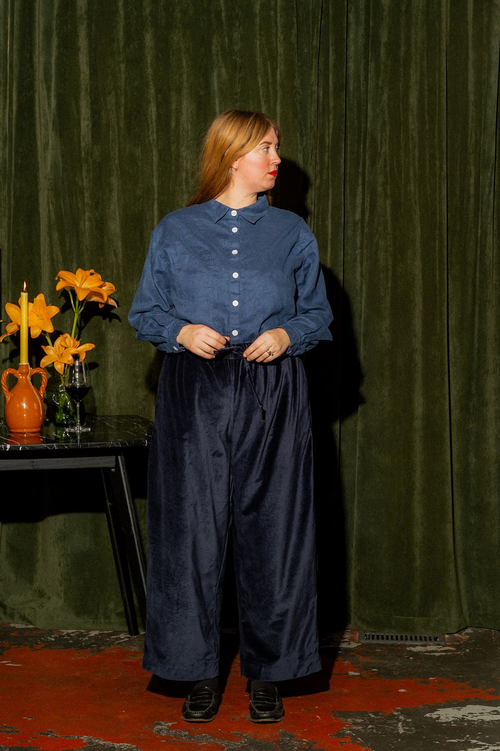 Velvet August Pants - Night Sky