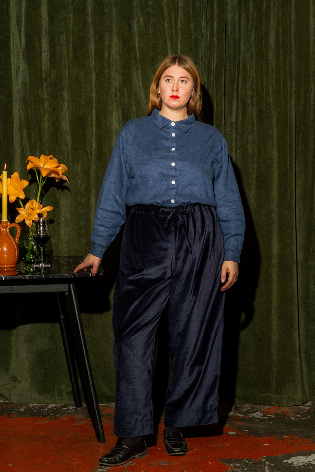 Velvet August Pants - Night Sky