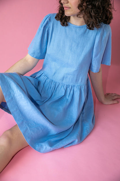 Mini Agnes Dress in Blue Delphinium - Seek Shelter