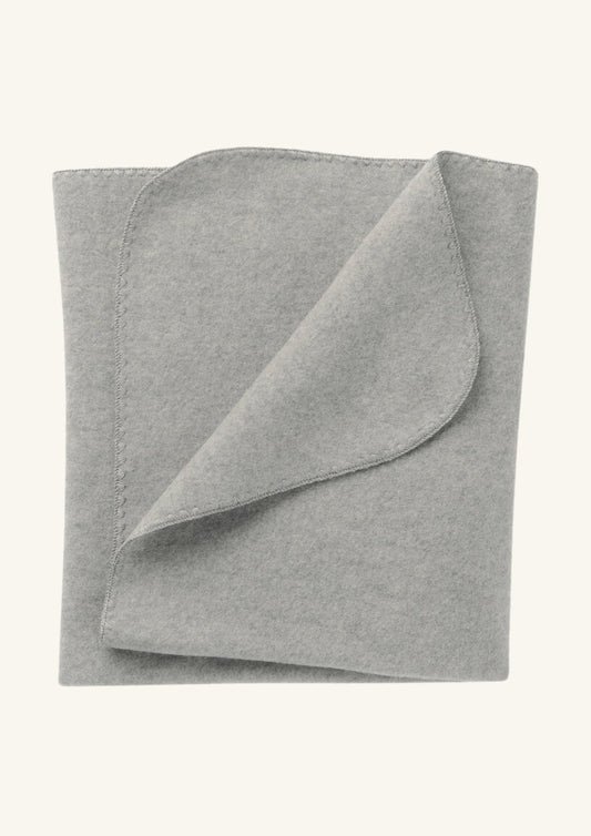 Engel Fleece Wool Blanket - Light Grey